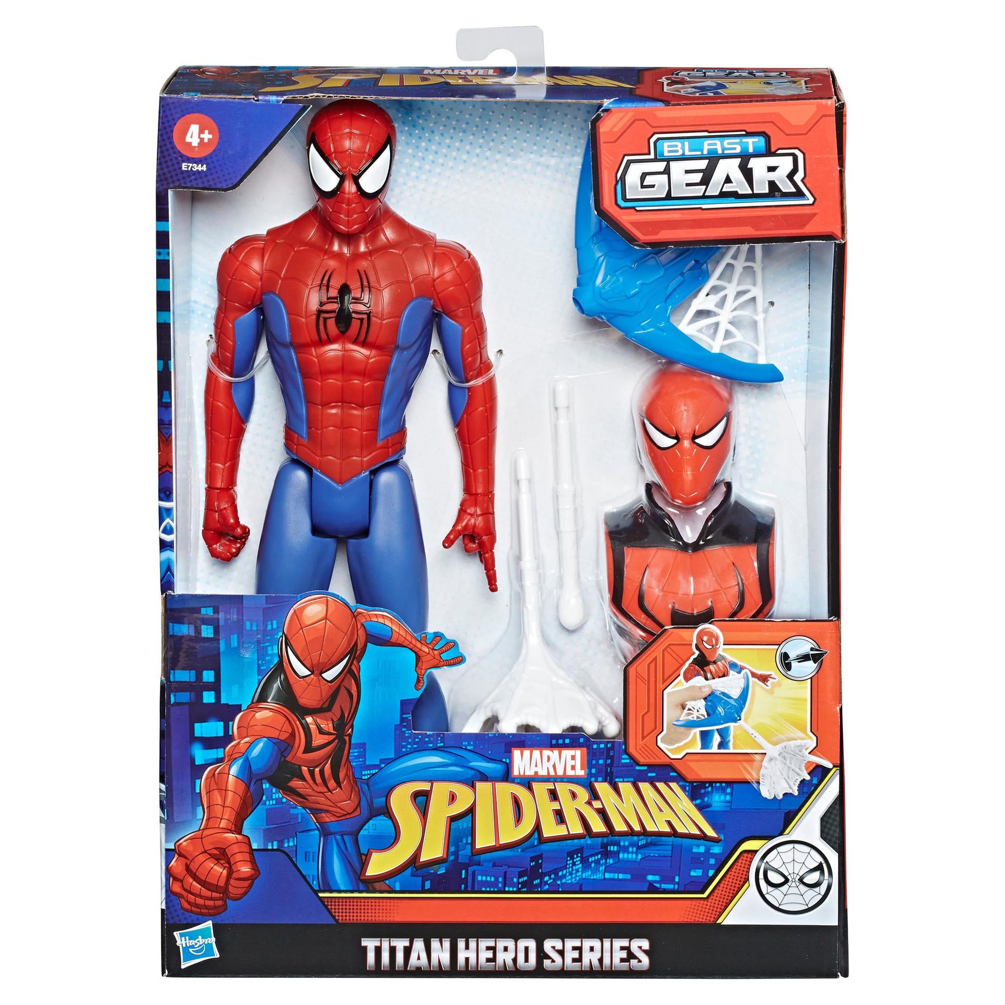Marvel: Titan Hero Series Spiderman Blast Gear Kids Toy Action Figure for Boys and Girls with Launcher (9”) - image 3 of 12