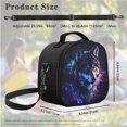thumbnail image 5 of Jeiento Wolf Backpack and Lunch Bag Set for Boys Personalized Kids Bookbag Ages 6-8 8-12 Elementary Middle School Backpack Galaxy Sky Kids Schoolbag Pencil Case Lunchbag Set 3 In 1, 5 of 7