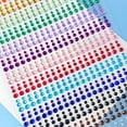 CCOCC 2026 New 15 Colors 3 Sizes Rhinestone Stickers Sheet 900 3Mm 4Mm ...