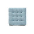 thumbnail image 3 of Baxton Studio Ottoman Cube Capitonné Moderne et Contemporain en Tissu Bleu Clair (Ensemble de 2), 3 of 4