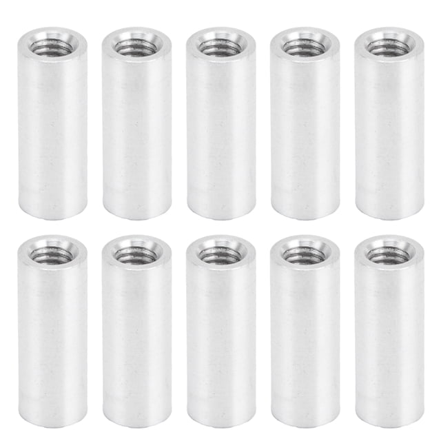 Espaciador de columna redondo roscado ZHCH Aleación de aluminio 10 Uds. M4x0,7mm 16mm