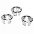 thumbnail image 1 of Sink accessories 3-piece set, circular overflow cover for sink, insert circular hole for treasure kitchen spare sink, silver roll, 1 of 5