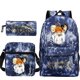 thumbnail image 1 of Set de mochilas Promised Neverland Anime de 3 piezas para niños en edad escolar, 1 of 1