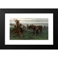 thumbnail image 2 of Willem Maris 18x12 Black Modern Framed Museum Art Print Titled - Boys Herding Donkeys, 2 of 5