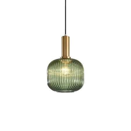 Lampe De Bureau Artémérferro – Verre Vert Et Laiton Poli – Style Vieux – E27