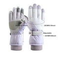 thumbnail image 3 of Luxalzxs Gloves for Cold Weather Women Winter Outdoor Windproof Ski Riding Touchscreen Double Layer Warm Gloves, 3 of 4