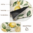 thumbnail image 5 of Summer Lemon Front Door Rugs 2x3 ft Yellow Flower Leaves Beige Small Rug for Entryway Non Slip Washable Bathroom Door Mat Absorbent Floor Mat for Indoor Entrance, 5 of 9