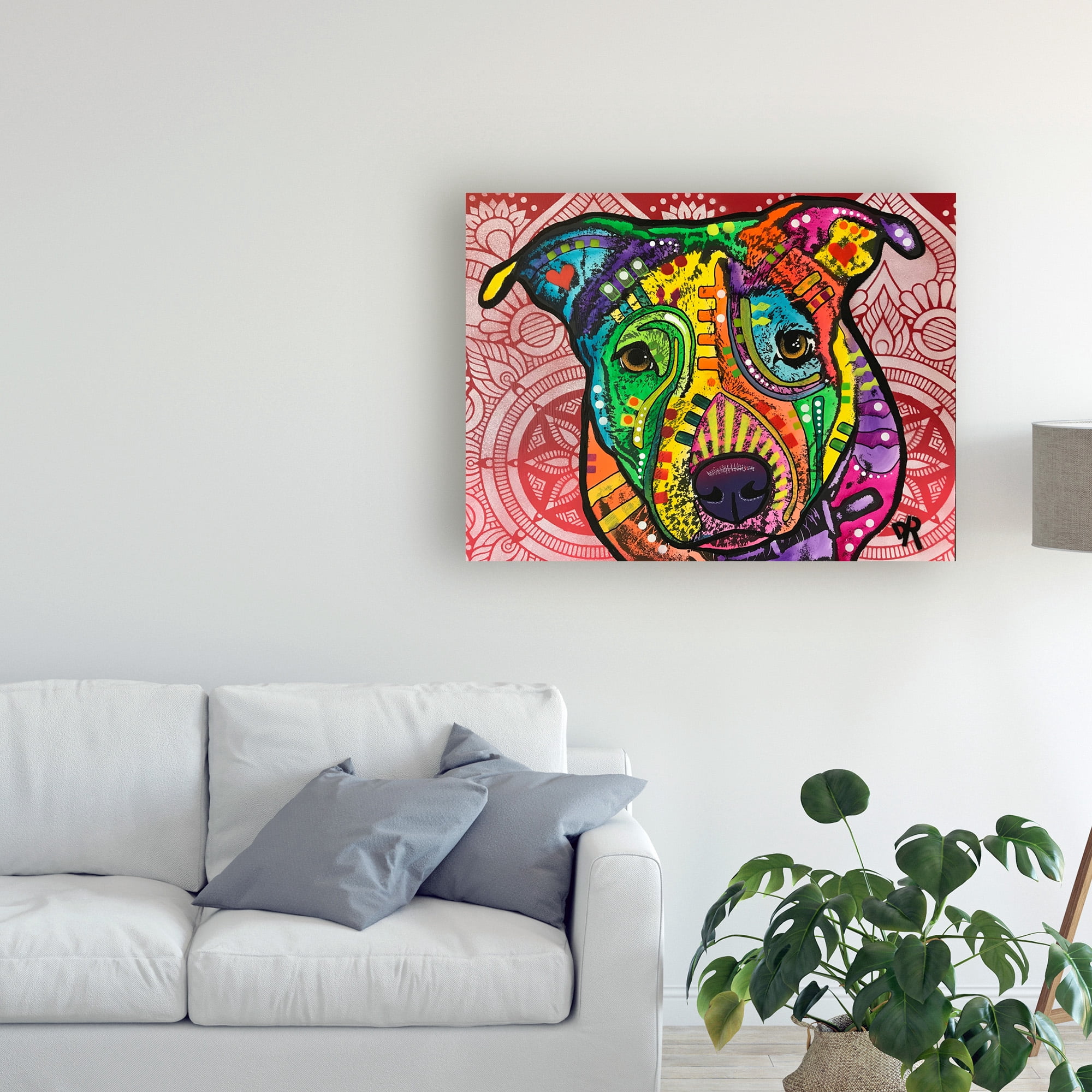 Trademark Fine Art 'Begging Stencil' Canvas Art by Dean Russo