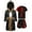 Black&Red, variant on Hansber Kids Boys Boxing Uniform Long Sleeve Hooded Cape Muay Thai Shorts and T-shirt Set Boxer Green 8