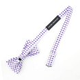 thumbnail image 2 of Kid's & Adults Adjustable Pre-Tied Bow Tie Elegant Bow Tie For Men Set | Purple Bow Tie With Pocket Square, 2 of 6