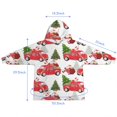 thumbnail image 7 of Red Christmas Car Pattern Blanket Hoodies for Kids 6-13YR Oversize Wearable Blanket Hoodies for Boys Girls Teens, 7 of 7