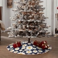 thumbnail image 4 of Bingfone Christmas Tree Skirt Mat Christmas Decoration Interior 36" -Daisy Floral, 4 of 6