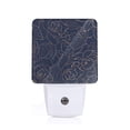 thumbnail image 1 of Balery Navy Dark Blue Luz Nocturna LED con Sensor Automático, Enchufe con Sensor Crepuscular, Luz Suave de 0.5W para Dormitorio, Pasillo, Baño-US, 1 of 7