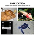 thumbnail image 2 of Raindrops Acrylic Turtle Ramp and Basking Platform for Turtle Tank with Decorative Terrarium Accessory, 2 of 8