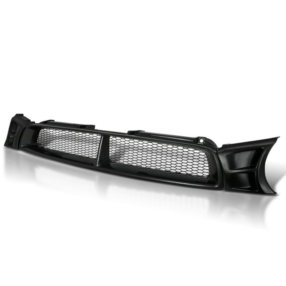 Spec-D Tuning Front Mesh Hood Grille Black Compatible with 2002-2003 Subaru Impreza WRX / WRX STI