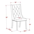 thumbnail image 6 of East West Furniture V-Style 7-piece Wood Dining Set in Jacobean Brown, 6 of 6