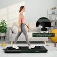 thumbnail image 2 of Costway Up To 7.5MPH 2.25HP 2 in 1 Single Display Screen Treadmill W/ Speaker Remote Control APP Green, 2 of 11
