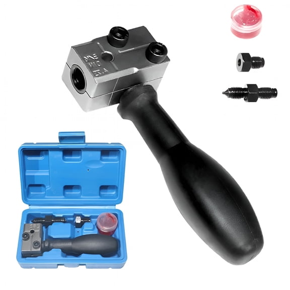 ZEPARO Universal Automotive Brake Line Flaring Tool Kit Double Flare Tool for 3/16 Brake Lines,Single & Double Flares,Ideal for Brake Line Repair