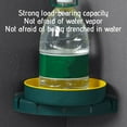 thumbnail image 5 of EGNMCR Kitchen Gadgets, Utensil Round Rotating Turntable Organizer Container Bins Wall Mounted Corner Shelf For Condiments Black Decorative Tray Makeup Pallet Perfume Tray rotating shelf, 5 of 5