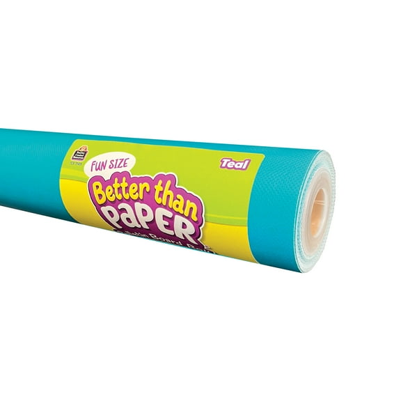 Teacher Created Resources Fun Size Better Than Paper Bulletin Board Roll, 18" x 12', Teal