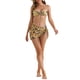 thumbnail image 2 of INSPIRAR CHIC Conjuntos de Bikini de Flores para Mujeres de 3 Piezas con Espalda Atada, Parte Inferior Triangular, Trajes de Baño Medianos Amarillos, 2 of 5