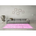 thumbnail image 3 of Ahgly Company Indoor Round Medallion Pink Traditional Area Rugs, 7' Round, 3 of 4
