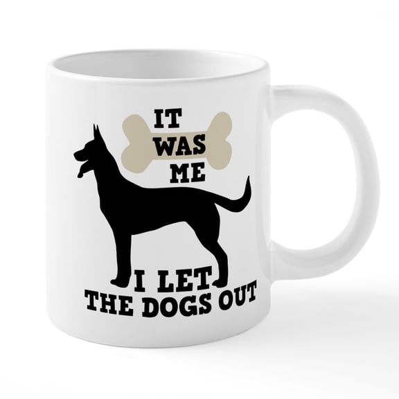 CafePress - I Let The Dogs Out - 20 Oz White Ceramic Mega Mug