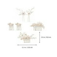 thumbnail image 2 of Shisuyan Crystal Hair Accessories Assorted Color 6Pcs 5.1X3.5X0.4In, 2 of 8
