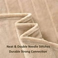 thumbnail image 6 of Bertte Throw Blanket Super Soft Cozy Warm Blanket 330 GSM Lightweight Luxury Fleece Blanket for Bed Couch- 50"x 60", Light Beige, 6 of 7