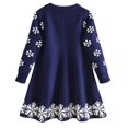 thumbnail image 3 of Filles Enfants Enfant Noël Elk Chandail Tricoté Hiver à Manches Longues Robe Chandail, 3 of 5