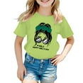 thumbnail image 1 of Catégorie de Produit Hauts et Chemises pour Filles / T-Shirts à Manches Courtes Col Rond Imprimé Graphique Mignon pour l'Été, 1 of 5