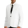 thumbnail image 4 of Lars Amadeus Men's Casual Blazer One Button Lightweight Slim Fit Jacket, 4 of 4