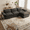 Dark grey, variant on 110" Cloud Sectional Sofa with Ottoman - Fluffy Comfy 3-Seater Design Sectional Couch for Living Rooms and Apartments, Dark Grey