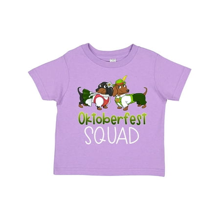 

Inktastic Oktoberfest Squad- Cute Dachshunds in German Costumes Gift Toddler Boy or Toddler Girl T-Shirt