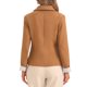 thumbnail image 3 of Saco de Blazer de Oficina Chic Inspire para Mujeres con Contraste y Un Botón XL Marrón, 3 of 6