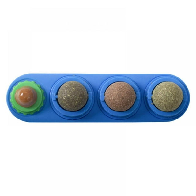 Mint Pumpkin Cat Toy Catnip Edible Licking Ball Natural Nealth Rotatable Kitten Chewing Tooth Cleaning Toy