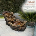 thumbnail image 5 of Alpine Corporation 41" Long Indoor/Outdoor Stone River Rock Fountain with LED Lights, 5 of 13