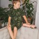 thumbnail image 4 of Fotbe Green Camouflage Skull Pijama Estampada de 2 Piezas para Niños – Ropa de Dormir de Manga Corta Cómoda para Niños y Niñas, Camiseta y Shorts de Algodón-3X-Large, 4 of 6