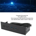thumbnail image 3 of Computer Front Panel Hub, Front Panel USB Hub TXD167 5.25 Inch Dual Port  For Desktop, 3 of 8