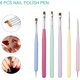 thumbnail image 4 of Juego de 6 Pinceles para Uñas NQ Acrílicas y Gel UV, 4 of 5