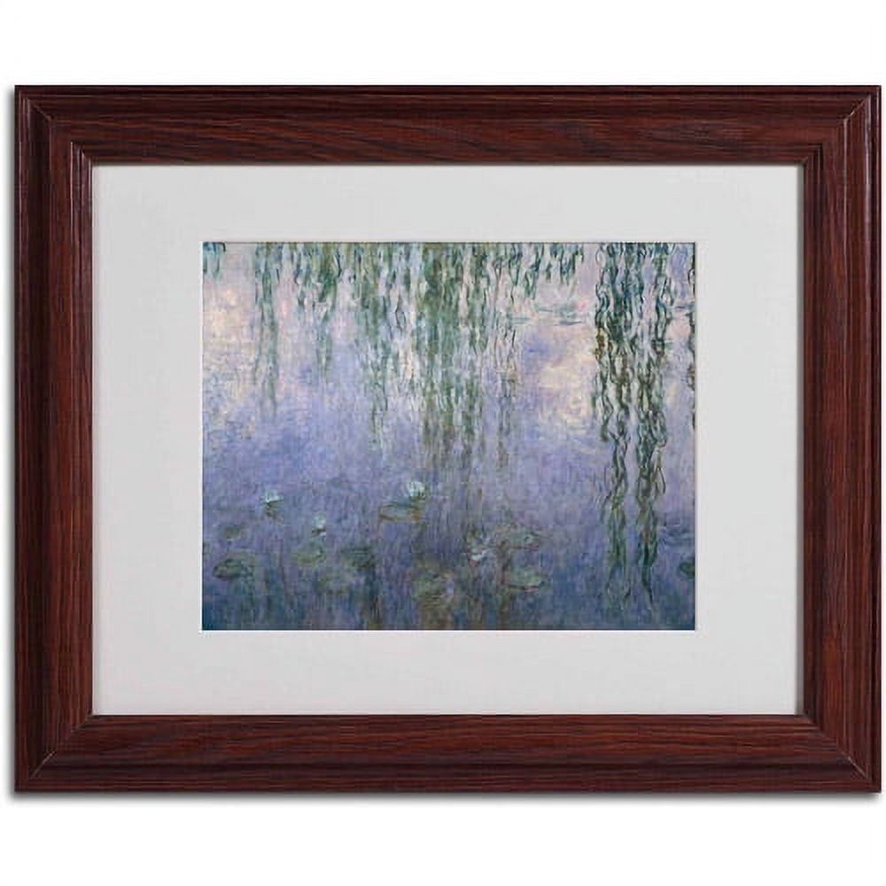 Trademark Fine Art "Water Lilies III 1840-1926" Canvas Art by Claude Monet, Wood Frame