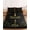 CharcoalBlack,AntiqueBronze,SoftEmerald,Celadon, variant on Twin XL Size Fitted Sheet Set - Mystic Black 2 Piece Bedding Sets 16" Deep Pocket Fitted Sheet with 1 Pillowcases, Butterfly Golden Sun Moon Stars Flowers Leaves Brushed Microfiber Hotel Bed Sheets