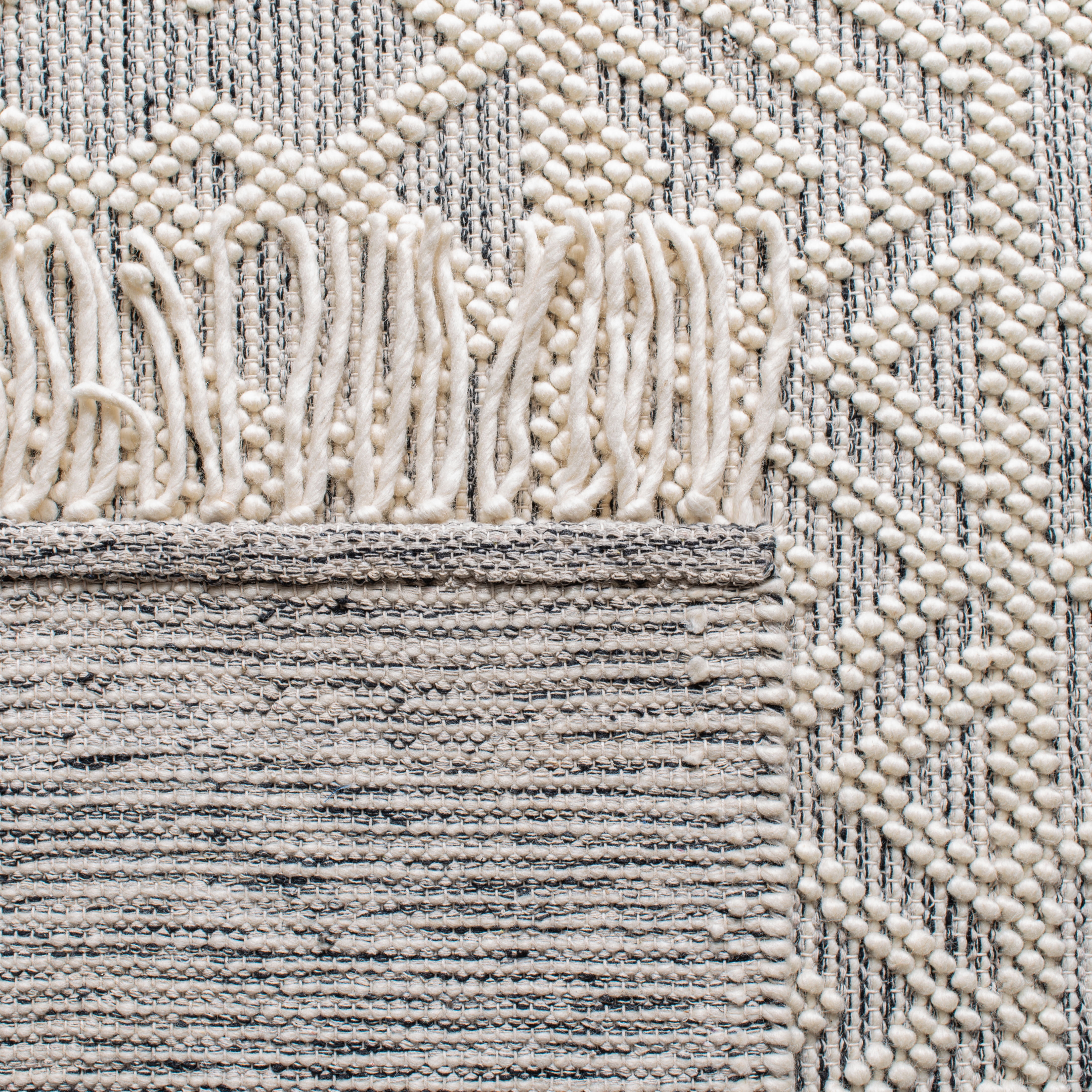 SAFAVIEH Natura Endika Geometric Area Rug, Ivory/Black, 8' x 10'