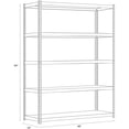 thumbnail image 4 of Iron Horse Rivet 5-Shelf Metal and Wood Shelving Unit, 24-Inch by 48-Inch by 84-Inch, 4 of 6
