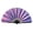 Purple, variant on Holographic Folding Fan Portable Iridescent Handheld Fan Summer Cooling Fan Decoration Dance Performance Props Party Accessories