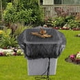 thumbnail image 3 of Mesh Cover for Rain Barrels, 4 Pcs Rain Barrel Netting Screen with Drawstring for Protecting Fallen Leaf Debris, 3 of 6