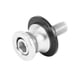 thumbnail image 1 of 10mm Motocicleta CNC Basculante Carrete Tornillo Universal Plata Tono, 1 of 1