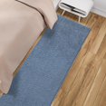 thumbnail image 6 of Ottomanson Luxury Non-Slip Rubberback Solid 2x6 Soft Indoor Runner Rug, 2'2'' x 6', Turquoise Blue, 6 of 7