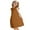 D10;Light Brown, variant on YOUYEDIAN Plus Size Spring Girls Dresses Size 10-12 Plain Ruffle Sleeve Sun Dresses Crew Neck Midi Dress 2025 Summer Casual Dresses Beach Dresses,Light Brown 7-8 Years