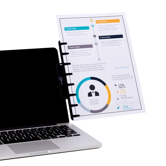 Monitor, soporte para documentos y papel, la torre de notas reduce la fatiga visual